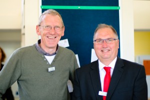 Chaplain Alan Silverwood and Principal Colin Davies