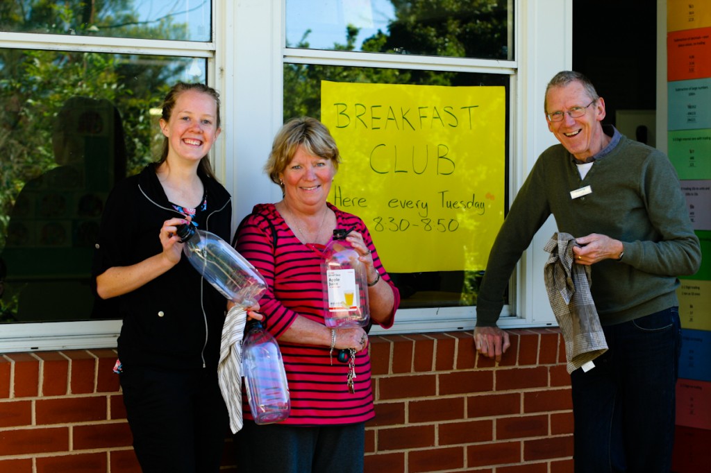 L-R: Church volunteers Laura, Barb and chaplain Alan Silverwood.