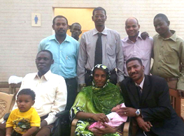 Meriam Ibrahim,   her husband,  children   and legal team.  June 23, 2014 Photo courtesy of Hardwired, Inc.