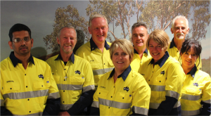 David Bradbury (third from left) with the rest of the Fortescue Chaplains. 