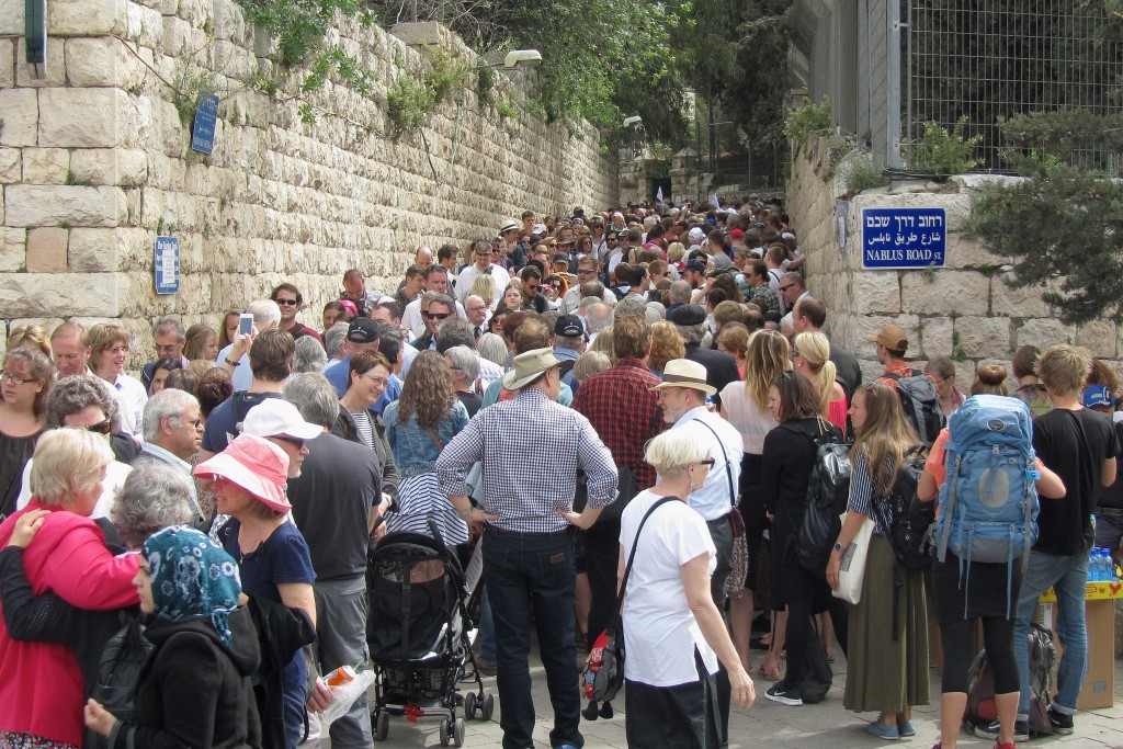 Service at the Garden Tomb on Resurrection Monday