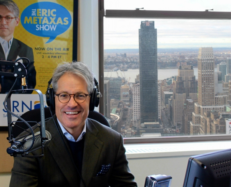 Eric Metaxas at the Eric Metaxas Show. Credit: ericmetaxas.com