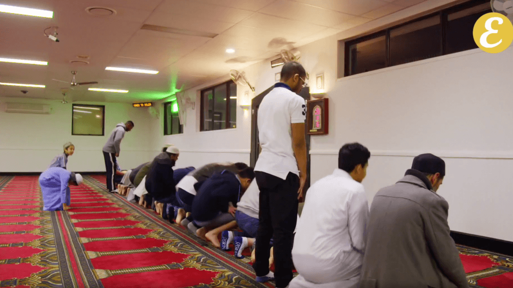Muslims pray at Minto mosque