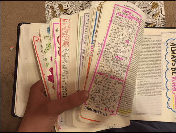 Reagan decorated every page of this Bible