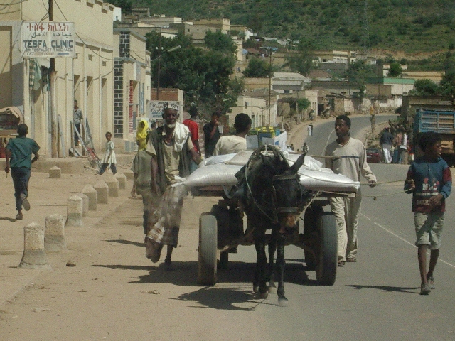 Asmara street scene Eritrea