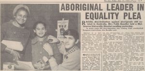 1967 Melbourne Sun Newspaper story on Aboriginal leader Faith Bandler
