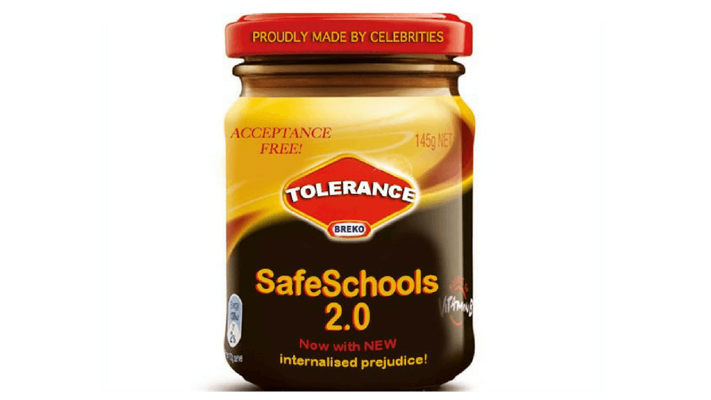 Safe Schools Vegemite jar, from Twitter campaign