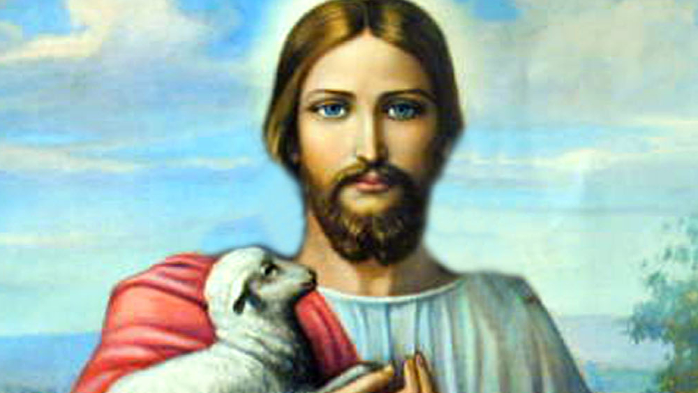 Jesus with a lamb