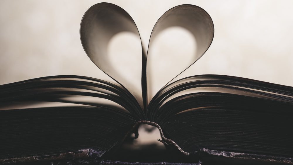 Book with heart